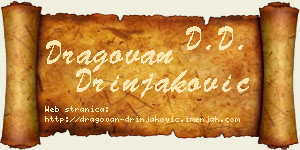 Dragovan Drinjaković vizit kartica